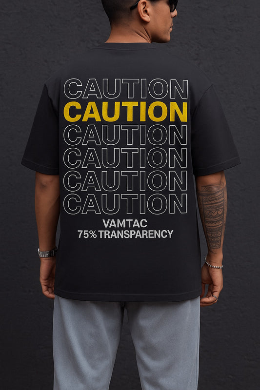 Caution Oversized Tee