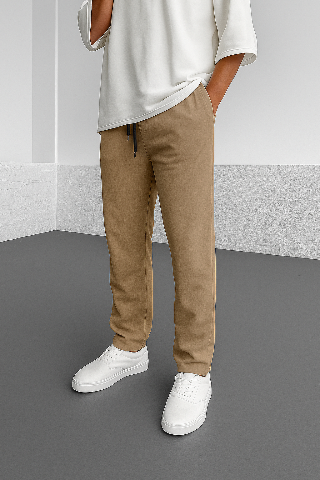 Imported Loose Bottom Trouser-Skin