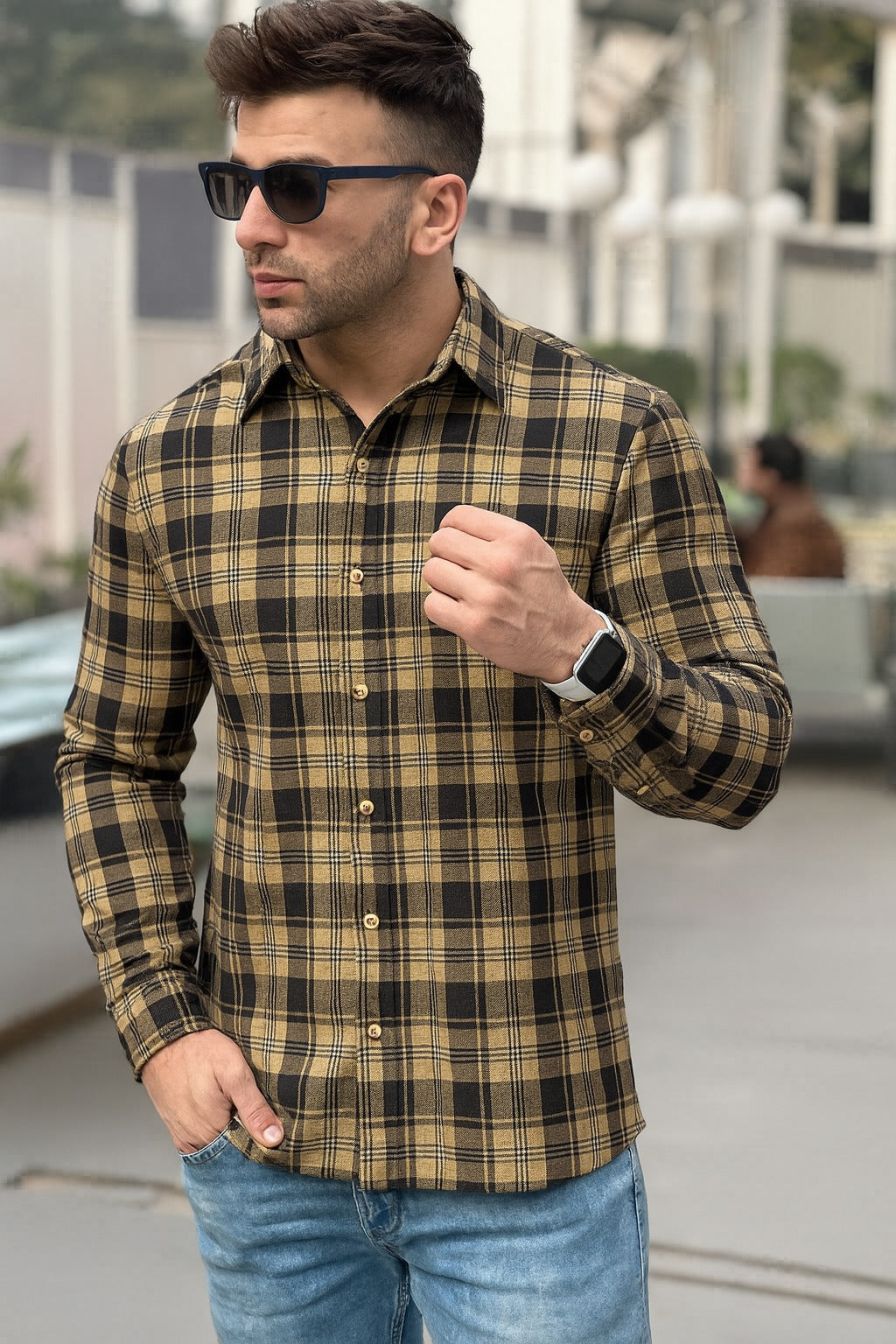 Skin Black Check