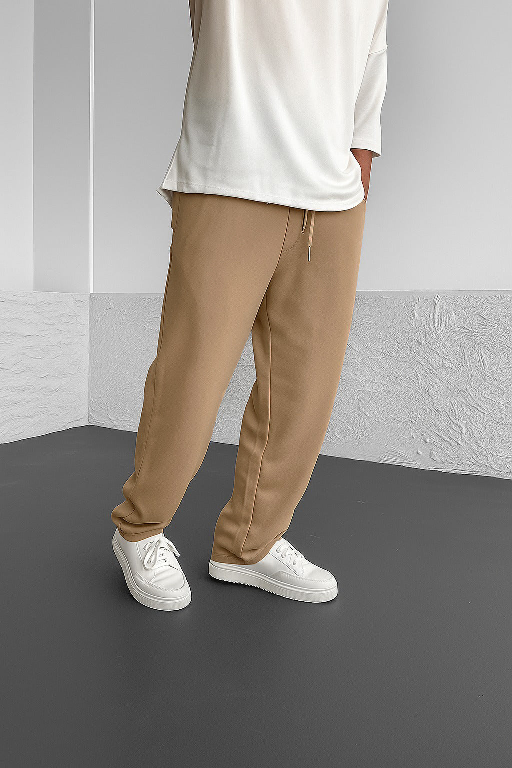 Imported Loose Bottom Trouser-Skin