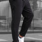Textured Slim Fit Trouser-Black