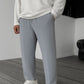 Imported Loose Bottom Trouser-Silver Grey