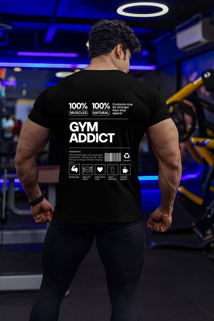 Kactus Gym Addict Graphic Dry-Fit Tee