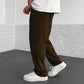 Imported Loose Bottom Trouser-Dark Brown