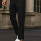 Cotton Textured Slimfit Pant-Black