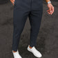 Cotton Textured Slimfit Pant-Charcoal Grey