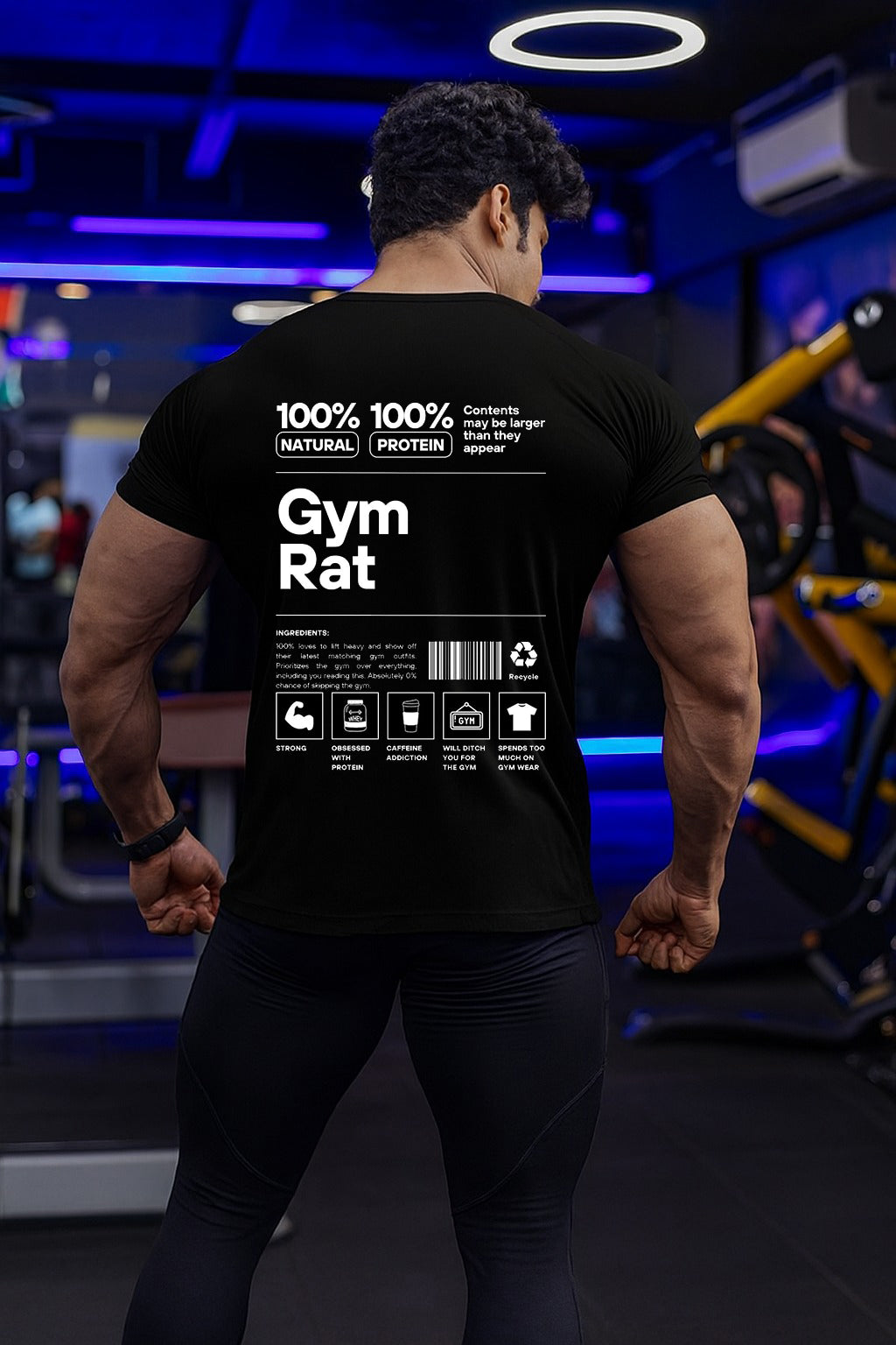 Kactus The GymRat  Graphic Dry-Fit Tee