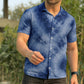 Linen Navy Tie Dye