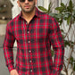 Navy Red Check