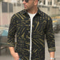 Linen Olive Scratch Print