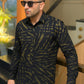 Linen Olive Scratch Print